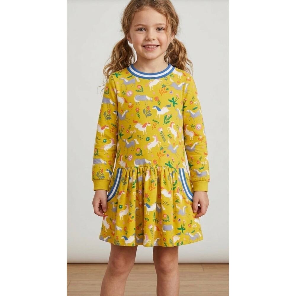 NWT❤️Mini Boden Kids' Print Sweatshirt Dress sz11/12